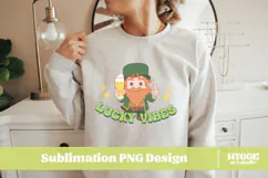 Happy St Patrick's Day PNG DTF Irish Lucky Leprechaun Beer Product Image 2