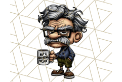 Grumpy Old Man PNG Clipart, Funny Father’s Day Graphics Product Image 3