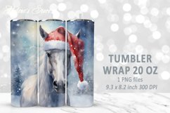 Christmas horse tumbler bundle| Winter Tumbler Sublimation Product Image 9