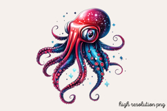 Bioluminescent Sea Animal Clipart PNG Product Image 1