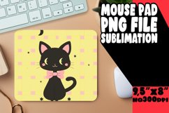 Charming Cat Mouse Pad for PNG Product Image 1