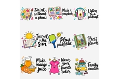 Summer Stickers Icons Clipart PNG, 32 Summer Activity Product Image 3