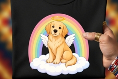 Dog Silhouette Rainbow Bridge Clipart PNG | Pet Memorial Product Image 2