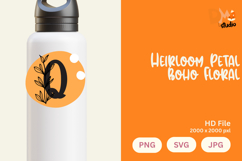 Heirloom Petal Boho Floral Monogram Product Image 1