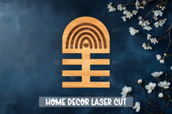 Bow holder laser cut - Wooden Nursery Decor Laser Product Image 1