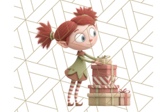 Santa Claus Clipart, North Pole Holiday PNG Graphics Product Image 3