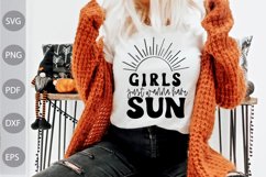 Funny Girl SVG / Girls Just Wanna Have Sun SVG Cut Files Product Image 1