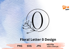 The Floral Letter Design Product Image 1