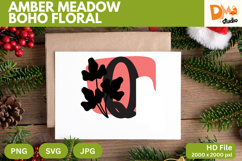 Amber Meadow Boho Floral Monogram Product Image 1