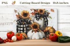 Watercolor Sunflowers Cutting Board, Fall Chopping Board Product Image 1