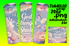 DIY 20oz Tumbler Wrap File , Christian Product Image 1