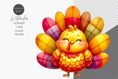 Turkey clipart, Thanksgiving clipart, Farm animals Product Image 1