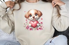 Valentine Dog Clipart PNG Product Image 1