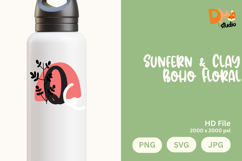 Sunfern &amp; Clay Boho Floral Monogram Product Image 1