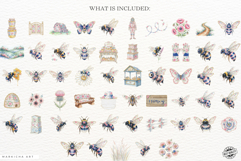 Summer Bees Meadow Clipart Product Image 4