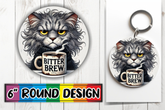 Playful Ornaments Circle Sublimation, Grumpy Cat Product Image 1
