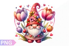 Spring Gnome Clipart - Gnome sublimation PNG Design Product Image 1