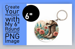 Chic Round Design Coaster Template , Western Product Image 1