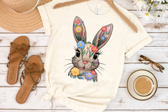 Cute Easter Bunny Clipart, Happy Easter Sublimation PNG Product Image 6