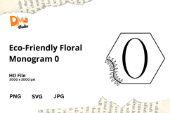 Eco-Friendly Floral Monogram Product Image 1