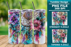 Dreamcatcher 20oz skinny Tumbler wrap design png Product Image 1