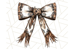 Western Style Bow PNG, Cute Cowboy, Cowgirl Coquette Png Product Image 3