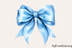 Baby Blue Easter Watercolor Clipart PNG Product Image 1