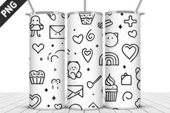 Valentine Cupcake 20 Oz Skinny Wrap| Valentine Tumbler Product Image 3