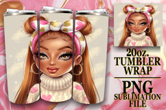 SWEET REFLECTIONS 20oz TUMBLER WRAP, Afro Girl Product Image 1