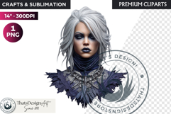 Mystic Mage Portrait Fantasy Sorcerer &amp; Wizard PNG Clipart Product Image 1