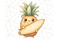 Cute Pineapple Character Clipart, Summer Tropical Fruit PNG Product Image 3