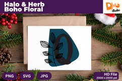 Halo &amp; Herb Boho Floral Monogram Product Image 1