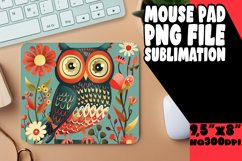 Mystical Owl Sublimation Mouse Pad Set Product Image 1