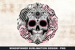 Skull Wind Spinner Sublimation Design Product Image 1