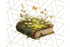 Cottagecore Butterfly and Book PNG Clipart Reading Elements Product Image 3
