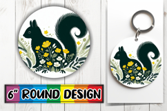 Radiant Circle Ornaments PNG, Flower Animals Product Image 1