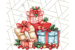 Vintage Christmas Clipart PNG, Cute Animals Holiday Elements Product Image 3