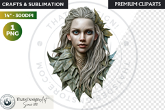 Fantasy Forest Spirit Clipart PNG, Enchanted Nature God Product Image 1