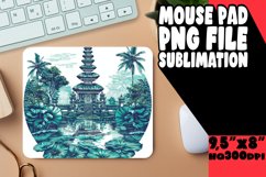 Scenic Landscape Sublimation Mouse Pad PNG Product Image 1
