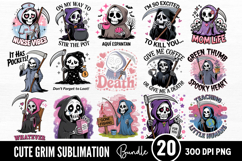 Cute Grim Sublimation Bundle PNG Product Image 1