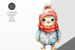 Christmas clipart, Robin clipart, Winter clipart Product Image 1