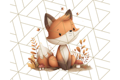 Woodland Autumn Critters PNG Clipart, Cute Fall Animals Product Image 3