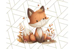 Woodland Autumn Critters PNG Clipart, Cute Fall Animals Product Image 3