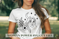 Woman Power SVG Design | Feminist SVG for Cricut&amp;Silhouette Product Image 1