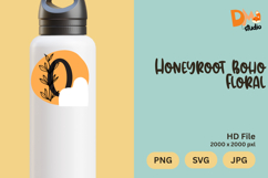 Honeyroot Boho Floral Monogram Product Image 1