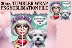 RADIANT SPIRIT 20oz TUMBLER WRAP, Dog Mom Product Image 1
