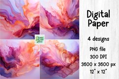 Abstract | Fluid Art | Digital Paper | PNG Background | Wall Product Image 1