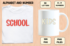 Back to School Alphabet png, letters doodle, school clipart Product Image 7