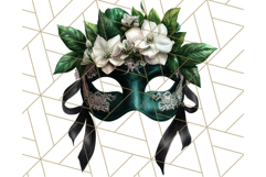Vintage Garden Masquerade Floral Eye Mask PNG Clipart Product Image 3