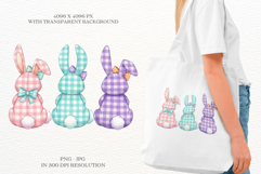 Cute Easter Bunnies Png Sublimation Product Image 2